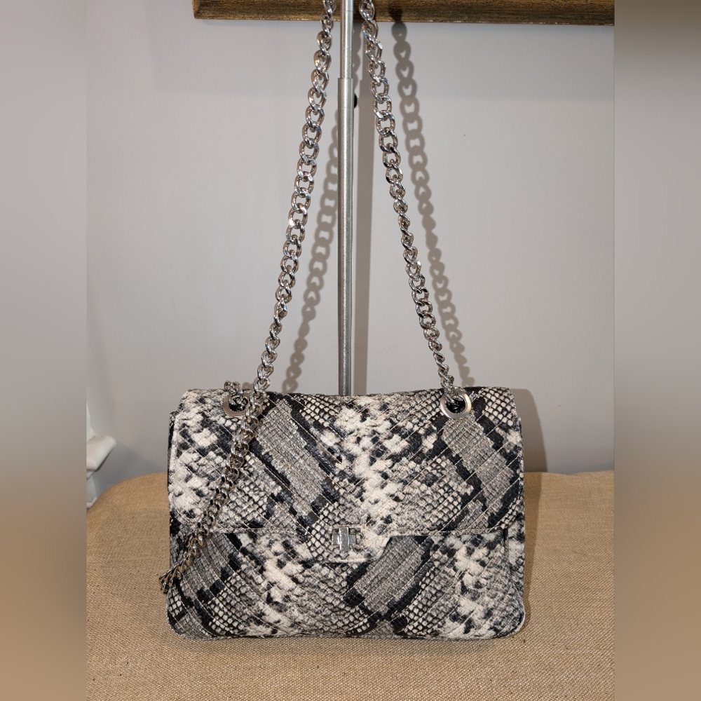 Steve Madden NWOT Bkiarra Snakeskin  Print Quilted Faux Leather Convertible Bag